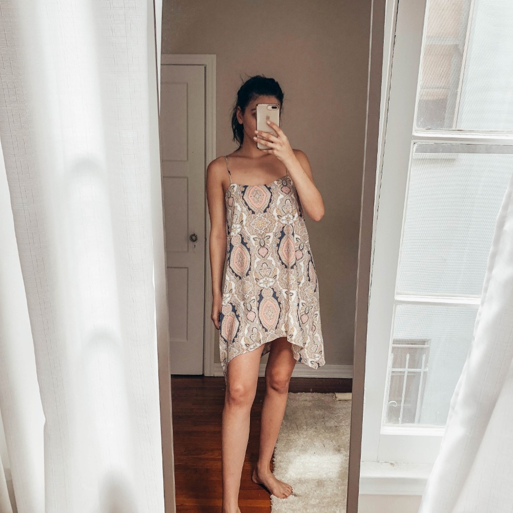 BCBG backless strappy dress